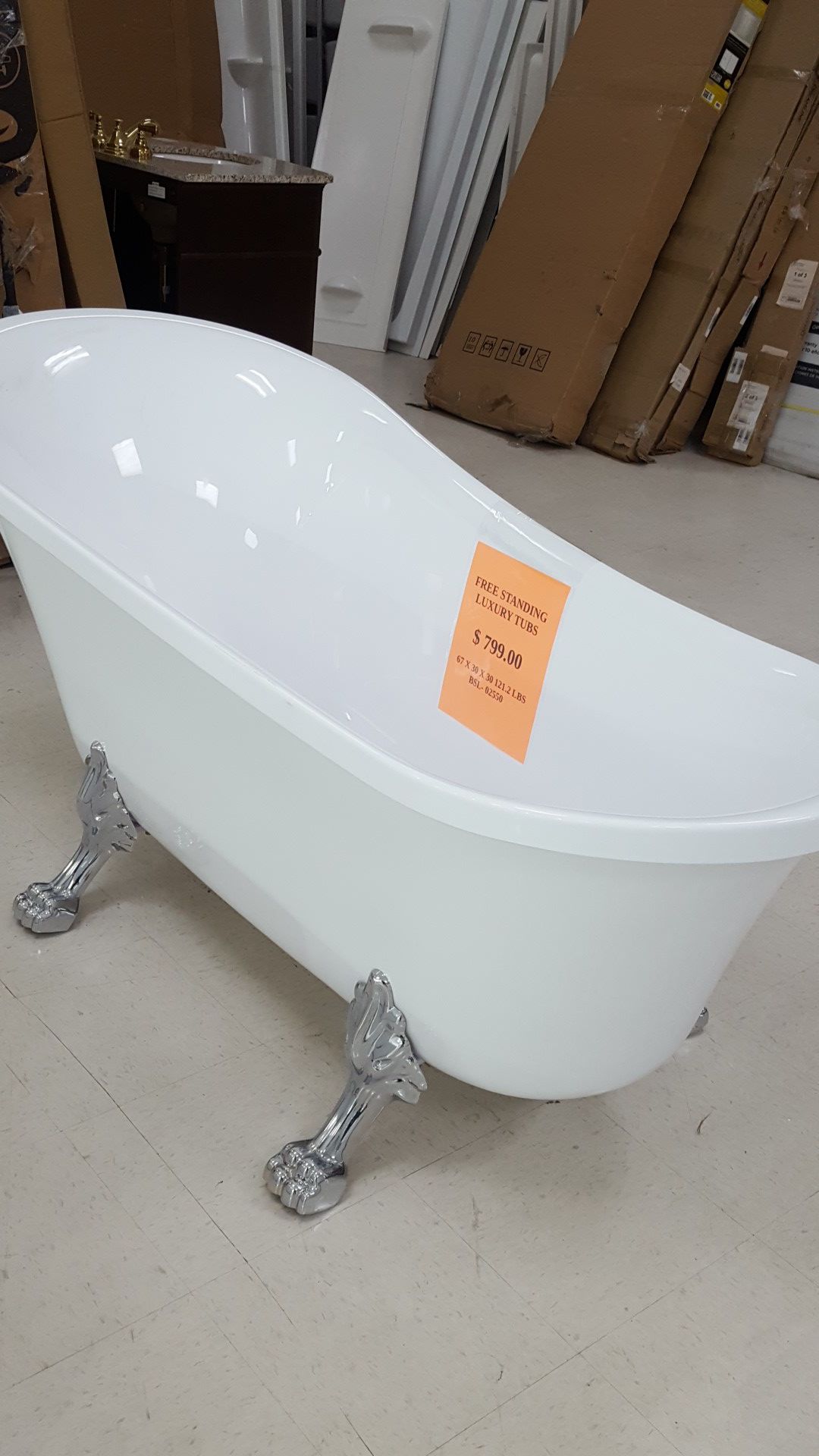 Free standing tub
