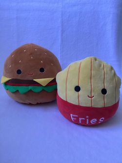 Flip-A-Mallows (Squishmallows) Carl & Floyd the Hamburger and French Fries Plush