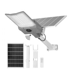 12000W Solar Street Light Outdoor, 900000LM, High Powered Commercial Parking Lot Light Dusk to Dawn, Split Type LED Flood Security Lamp with RF Remote