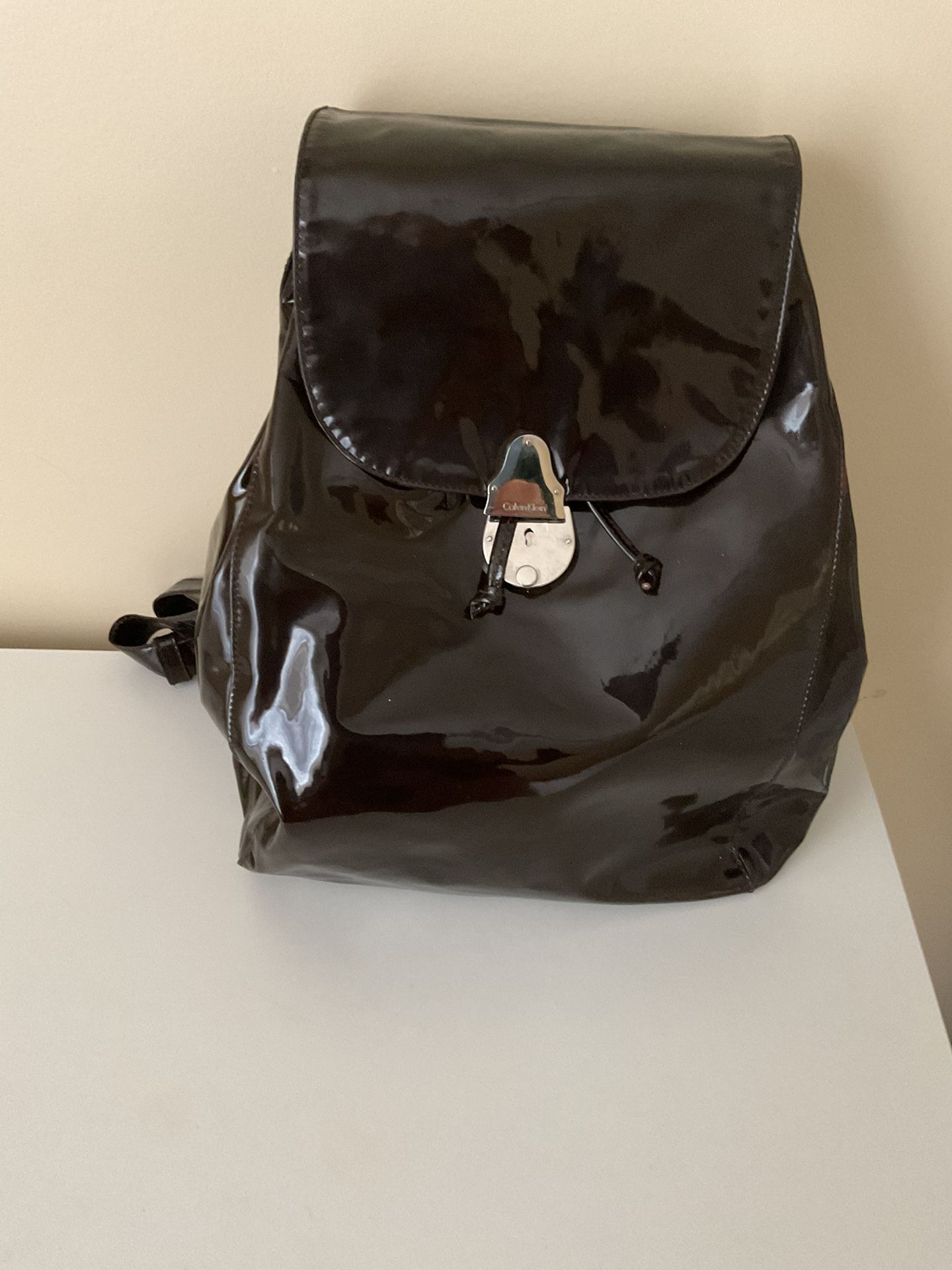 Calvin Klein Glossy dark brown Backpack