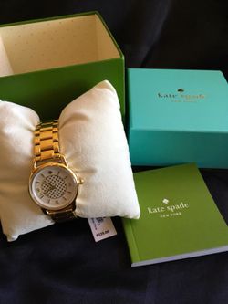 KATE SPADE GOLD WATCH NEW IN BIX MSRP $225