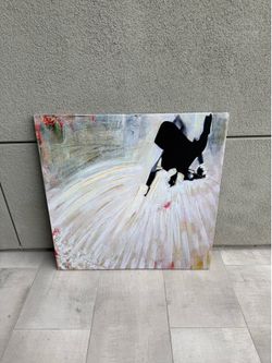 Original Abstract Dancer Canvas Painting