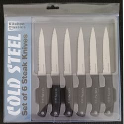Cold Steel Six Steak Knife Set 
