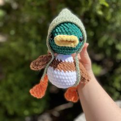 Crochet Mallard Duck Plushie 