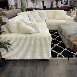 Corduroy 4-piece Corner Sectional