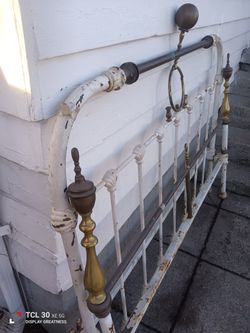 2- Vintage Cast Iron Bed Frames