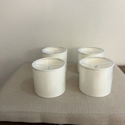 New 4 Mini Lampshades Only For Candles Lightbulbs Clip On 
