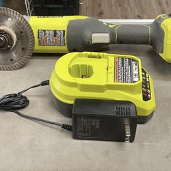 Ryobi Cordless 4-1/2 Inch Angle Grinder Kit