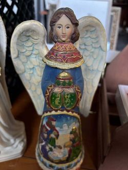 Jim Shore Style Nativity Angel Figurine