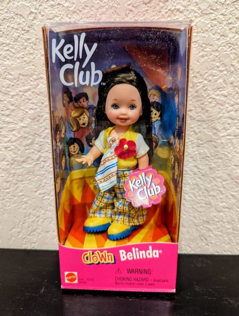 Clown Belinda Doll Kelly Club 2000 NIB 28390 Vintage Mattel Barbie