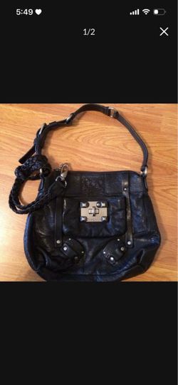 New with tags black leather Juicy Couture handbag 100% authentic