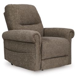 Ashley Aureta Power Lift Recliner, Earth - New - Z Furniture Alexandria VA