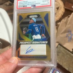 PSA 10 Gold Prizm 7/10 Auto Sebastian Walcott