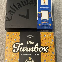 NEW Callaway CHROME TOUR GOLF BALLS Special Edition TurnBox Oktoberfest
