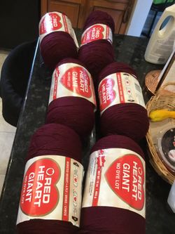 Red Heart Giant yarn -Claret