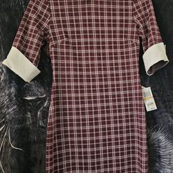 Macys Patterned Dress Perfect For Winter Size S