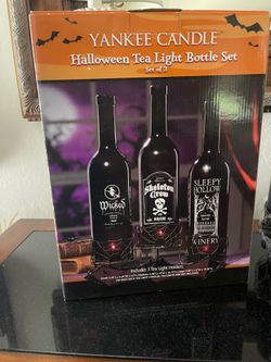 Yankee Candle Halloween Tea Light Bottle set