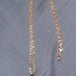 10k gold rope chain with Virgin Mary pendant