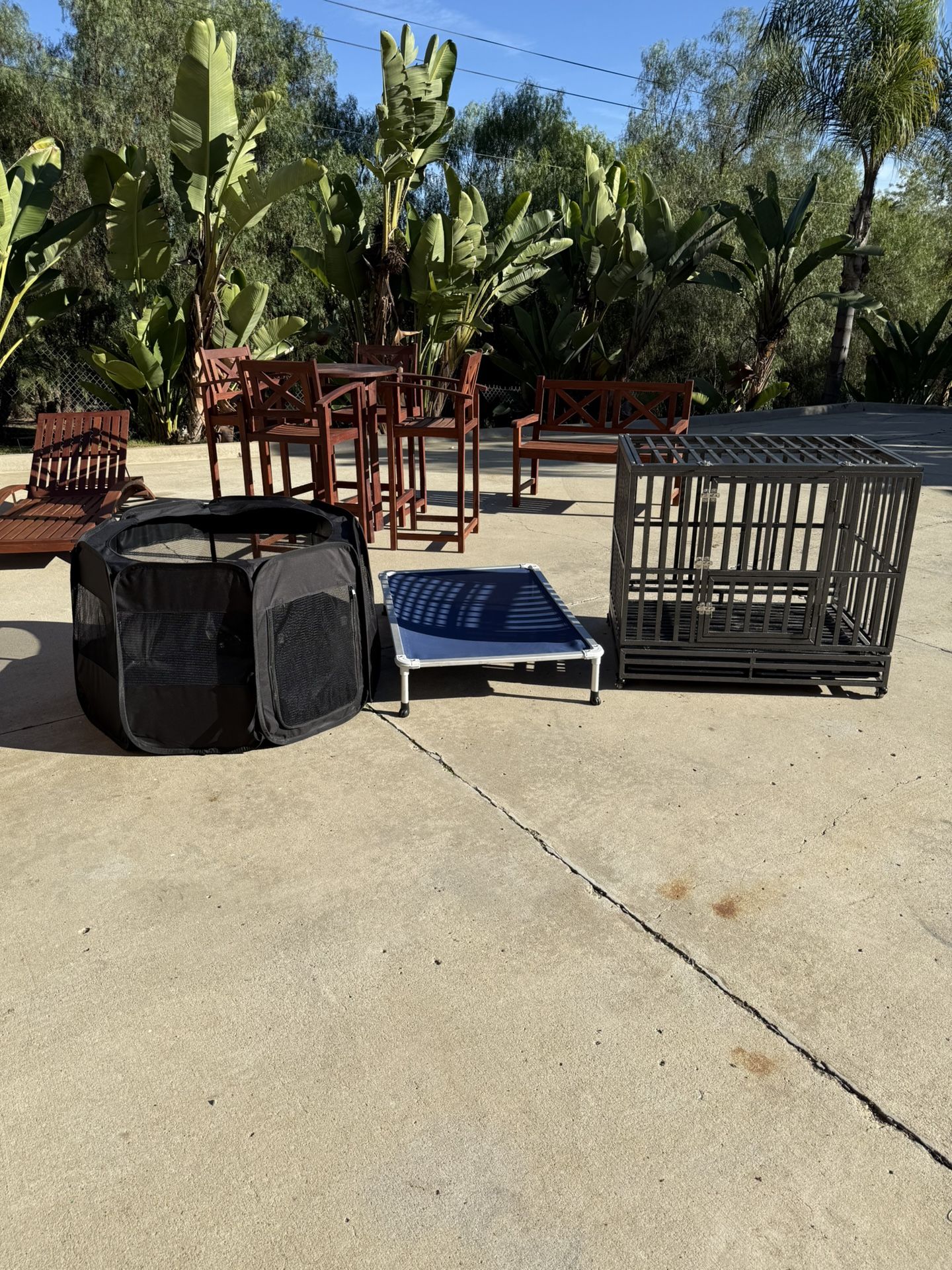 Dog Crates  Large Metal And Medium Soft Travel 