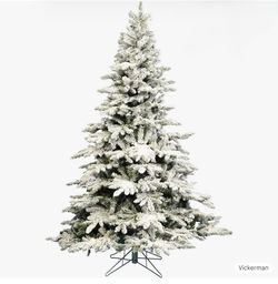 Vickerman flocked Christmas tree