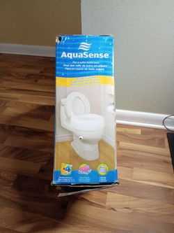 AquaSense Raised Toilet Seat