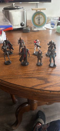 Disney Store Exclusive Collection of 8 Star Wars PVC Figurine Play Set Characters OBO