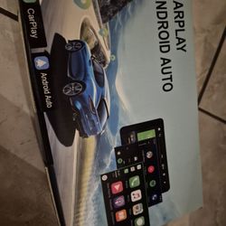 Wireless Carplay Screen for Car, 7" HD Touch Screen Portable Car Stereo for Carplay & Android Auto, Pantalla para Carros with Bluetooth, AUX, FM Trans