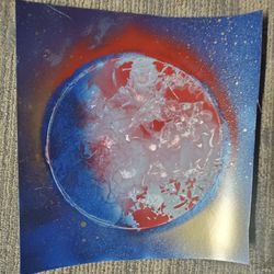 Planet Spray Paint Art
