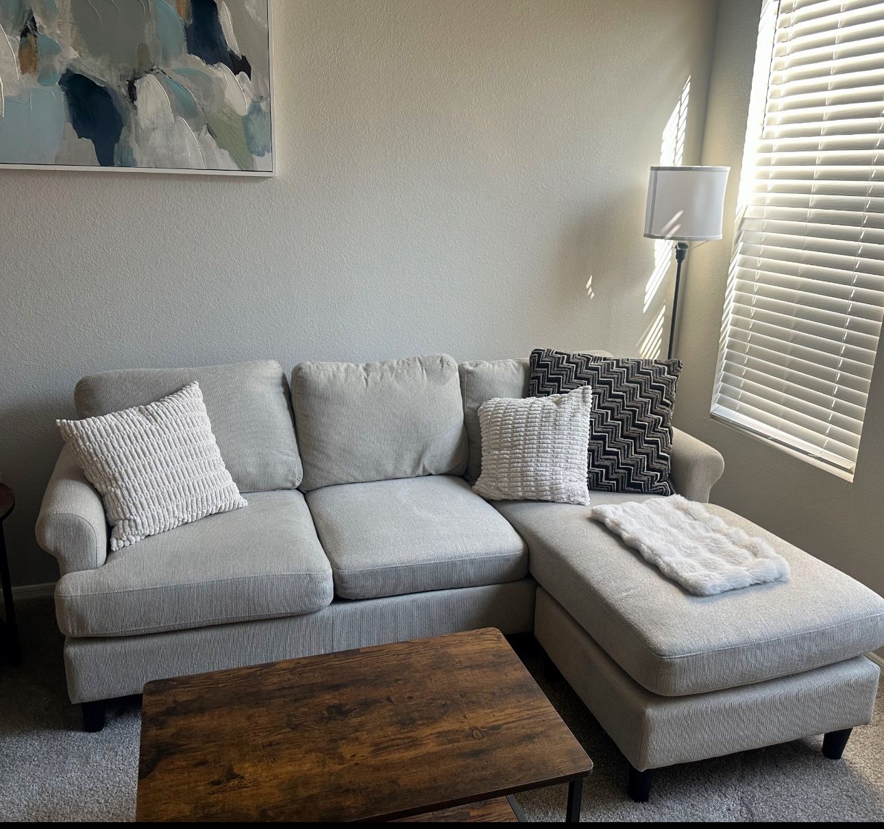 Living Spaces Emery Chiffon Sofa