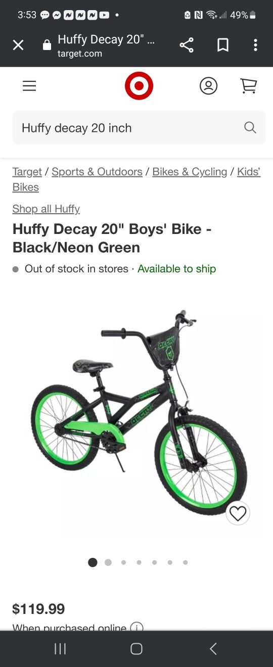 Target 20 hotsell inch boys bike