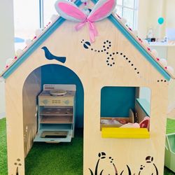 CedarWorks Wooden Playhouse For Kids Daycare Preschool