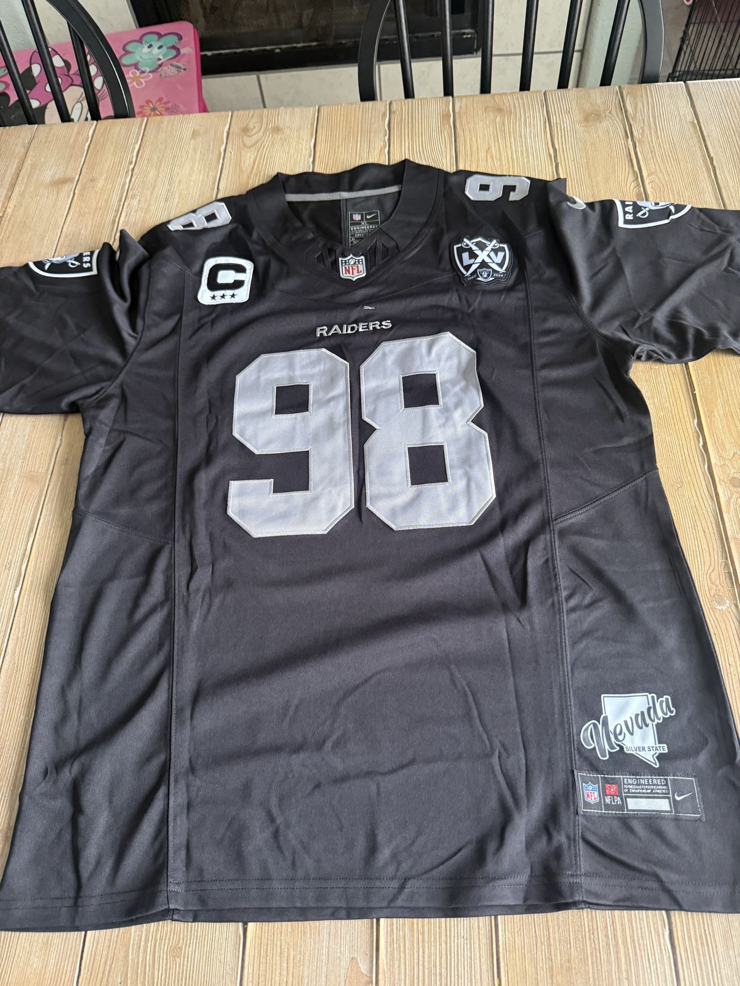 XLarge Raiders Crosby Jersey