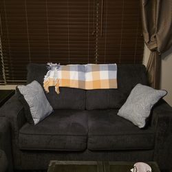 Blue Couch & Loveseat