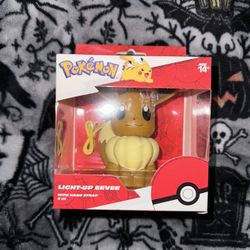 Pokémon Light-Up Eevee Figure With Hand Strap 4 Inch Collectible 