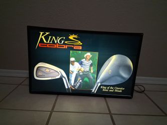 Greg Norman King Cobra Golf Club Lighted  Display  Sign
