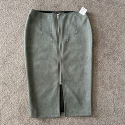 New Pencil skirt size M Zippered front decor New with Tags Classic official work