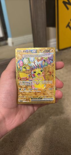 Gold pikachu ex hyper rare from surging sparks