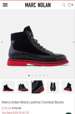 Marc Nolan Combat Dress Boots