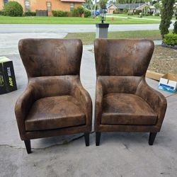 Set of 2 wingback chairs 27" wide Read description for details 