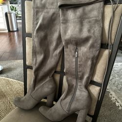 Suede Over The Knee/thigh High Boots 