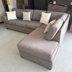 Modern Gray L-Shape Sectional Sofa from Living Spaces