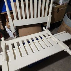 White Solid Wood Bedroom Set 3 Piece