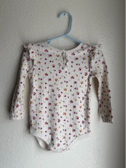 toddler girl floral long sleeve onesie