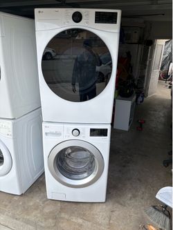 Lg stackable washer and electric dryer