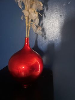 Red vase