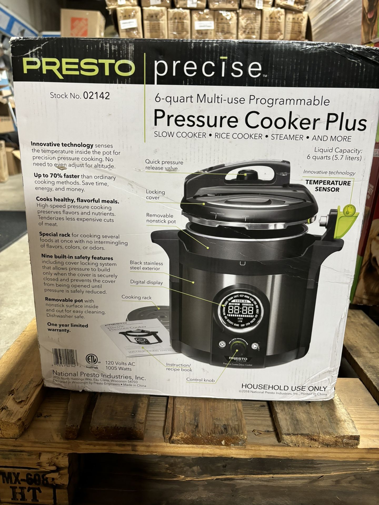 Presto Precise Quart Pressure Cooker Plus