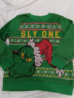 Men Dr.Seuss The Grinch Sly One Sweater