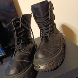 Anarchic Metal Plated Boots