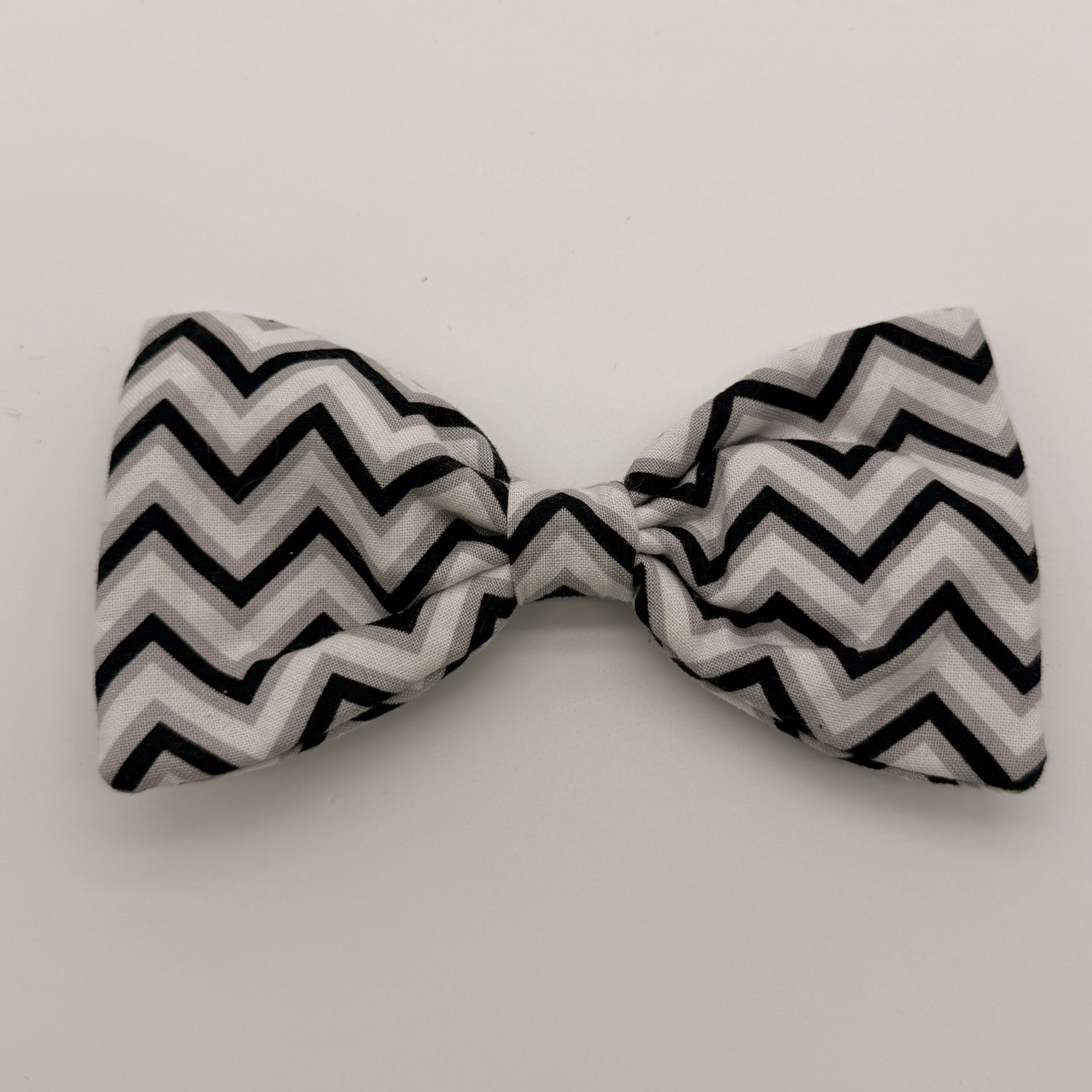 Black and White Dog Bow Tie - Size Large 