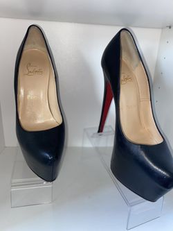 Daffodile 160 Pumps Black Leather Size 36 1/2 